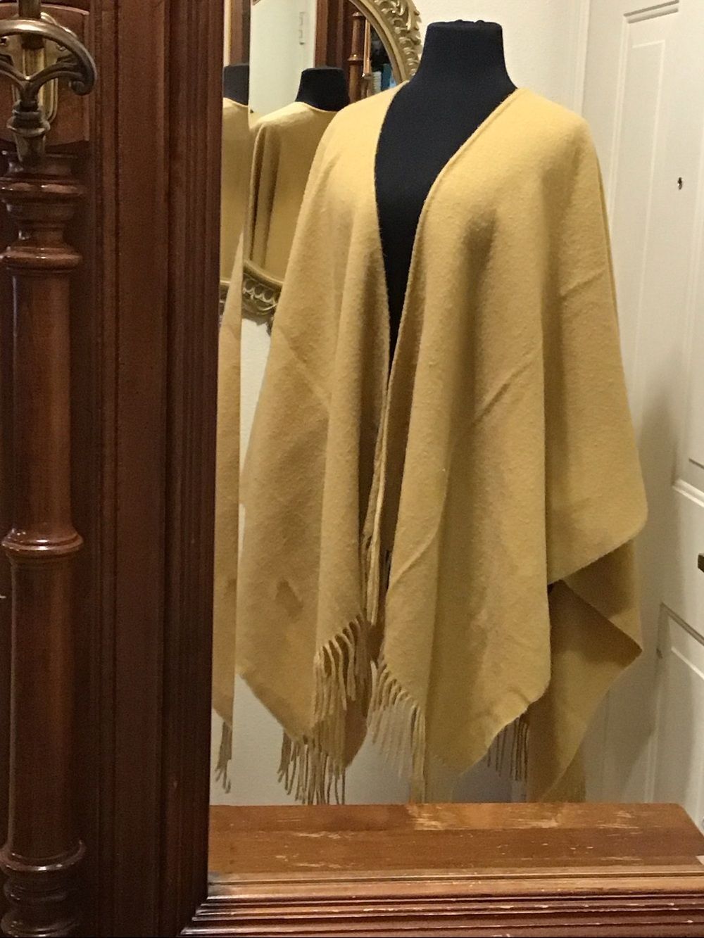 Vitg,Sweater Poncho One Size Probably Menty Wool